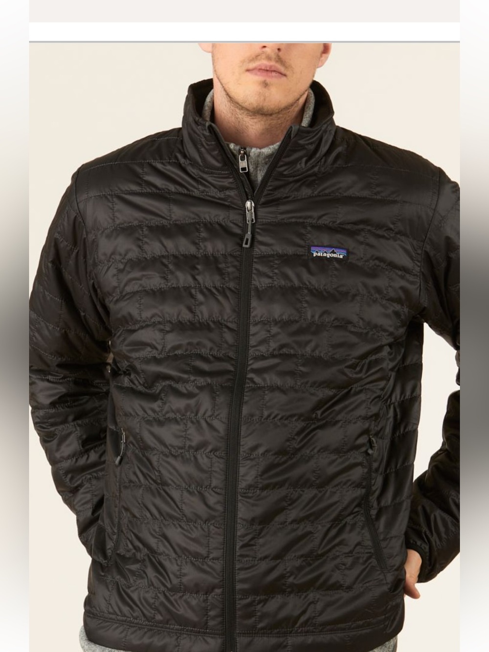 PATAGONIA MENS NANO PUFF FULL ZIP INSULATED JACKET SIZE MEDIUM EXCELLENT COND